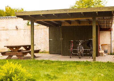 Cykelskur hos HabitusHuset Toreby.